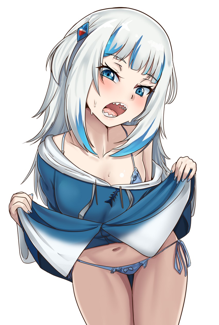 gawr gura (hololive and 1 more) drawn by nico-mo