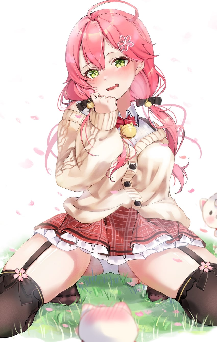 sakura miko and 35p (hololive) drawn by nijiiro_2525_07