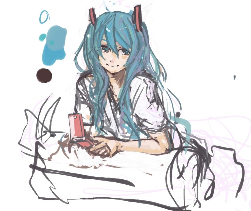 hatsune miku (vocaloid) drawn by panties_(pantsu-pirate)