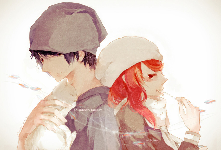 ban airi and torii jungo (devil survivor and 1 more) drawn by noego
