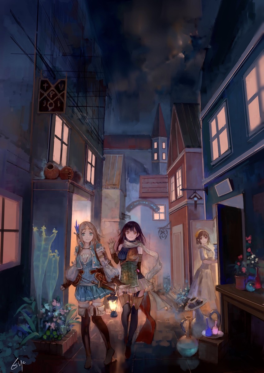 sophie neuenmuller, firis mistlud, and liane mistlud (atelier and 1 more) drawn by ittou