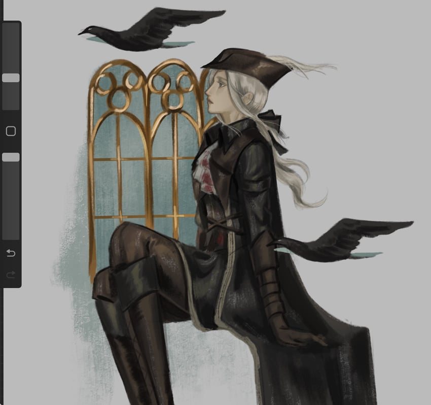 lady maria of the astral clocktower (bloodborne) drawn by poopfart3939