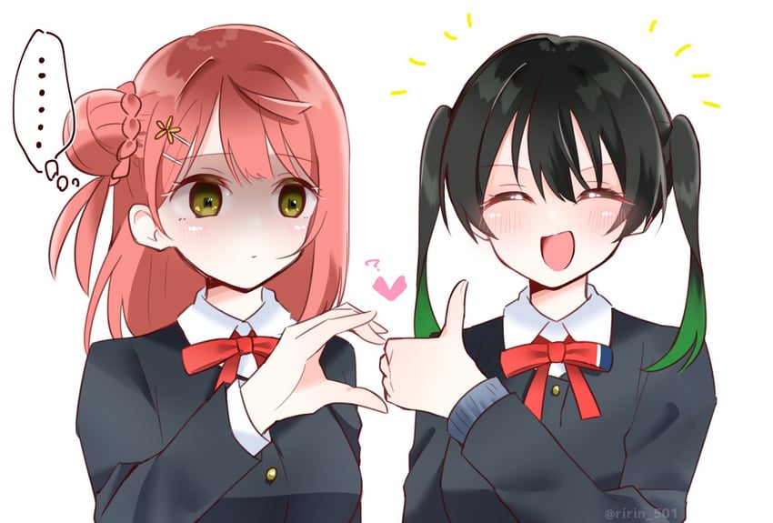 uehara ayumu and takasaki yu (love live! and 1 more) drawn by ririn_(ririn_501)