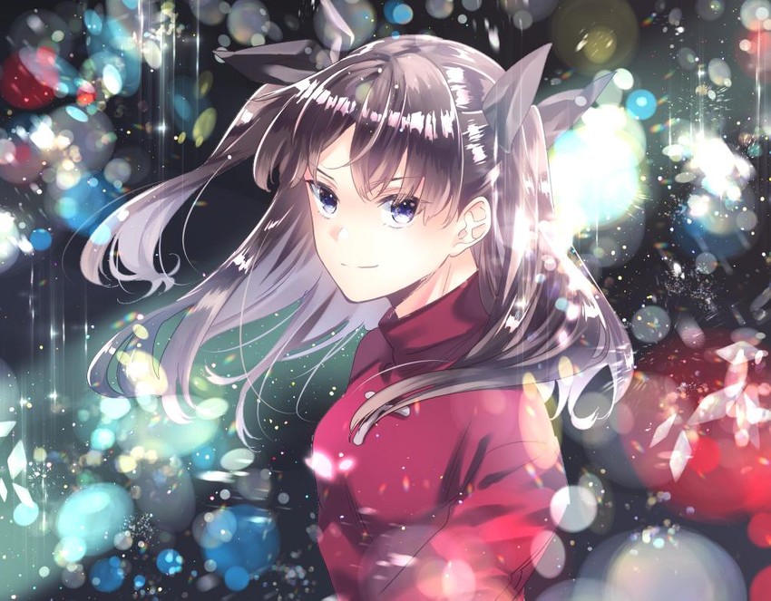 tohsaka rin (fate and 1 more) drawn by hinoya