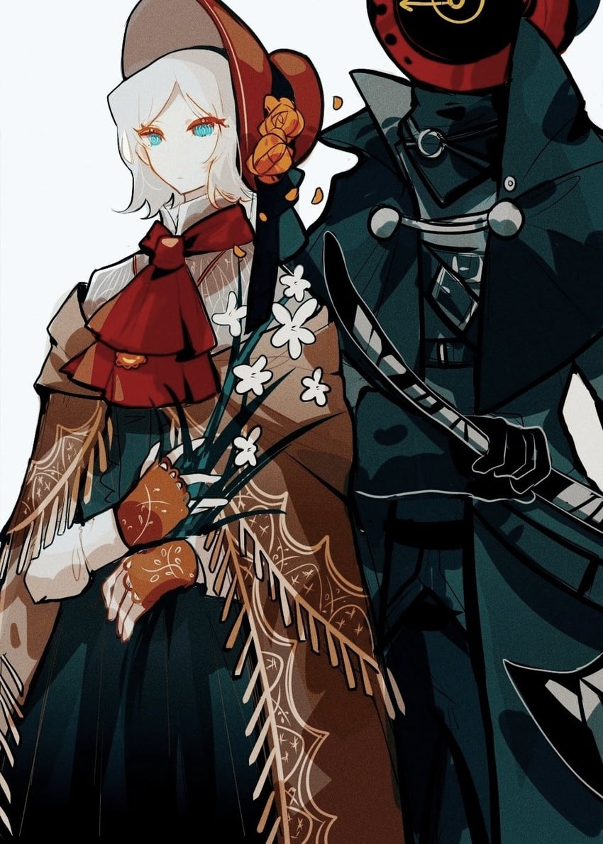 faust, dante, hunter, and plain doll (project moon and 2 more) drawn by aislan