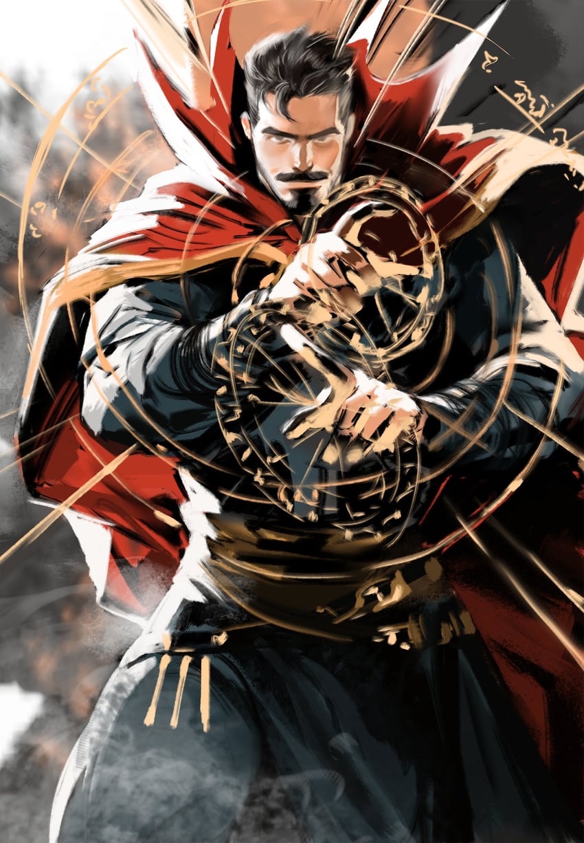 doctor strange (marvel and 1 more) drawn by dopey_(dopq)