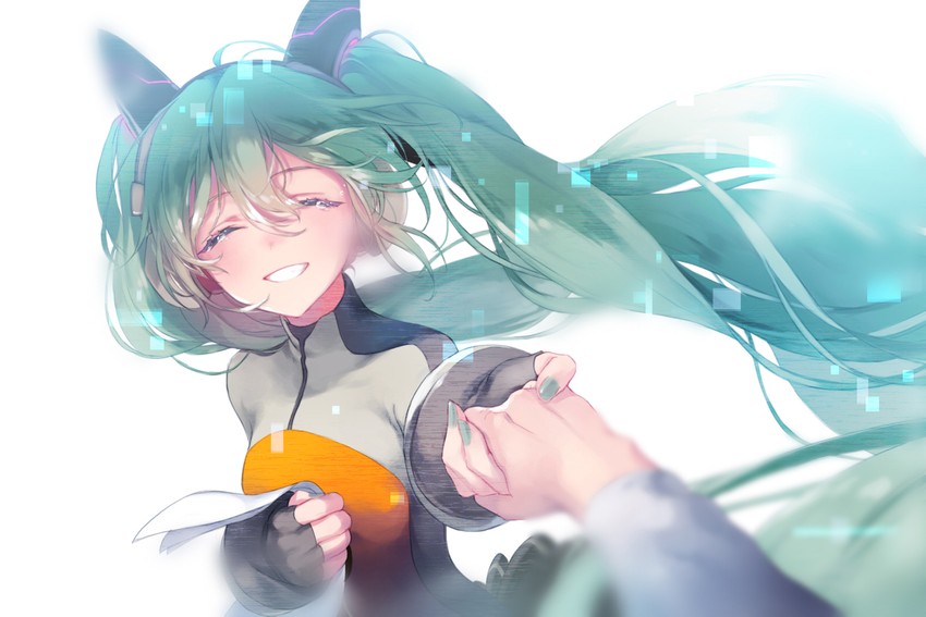 hatsune miku (vocaloid and 1 more) drawn by comet_(teamon)