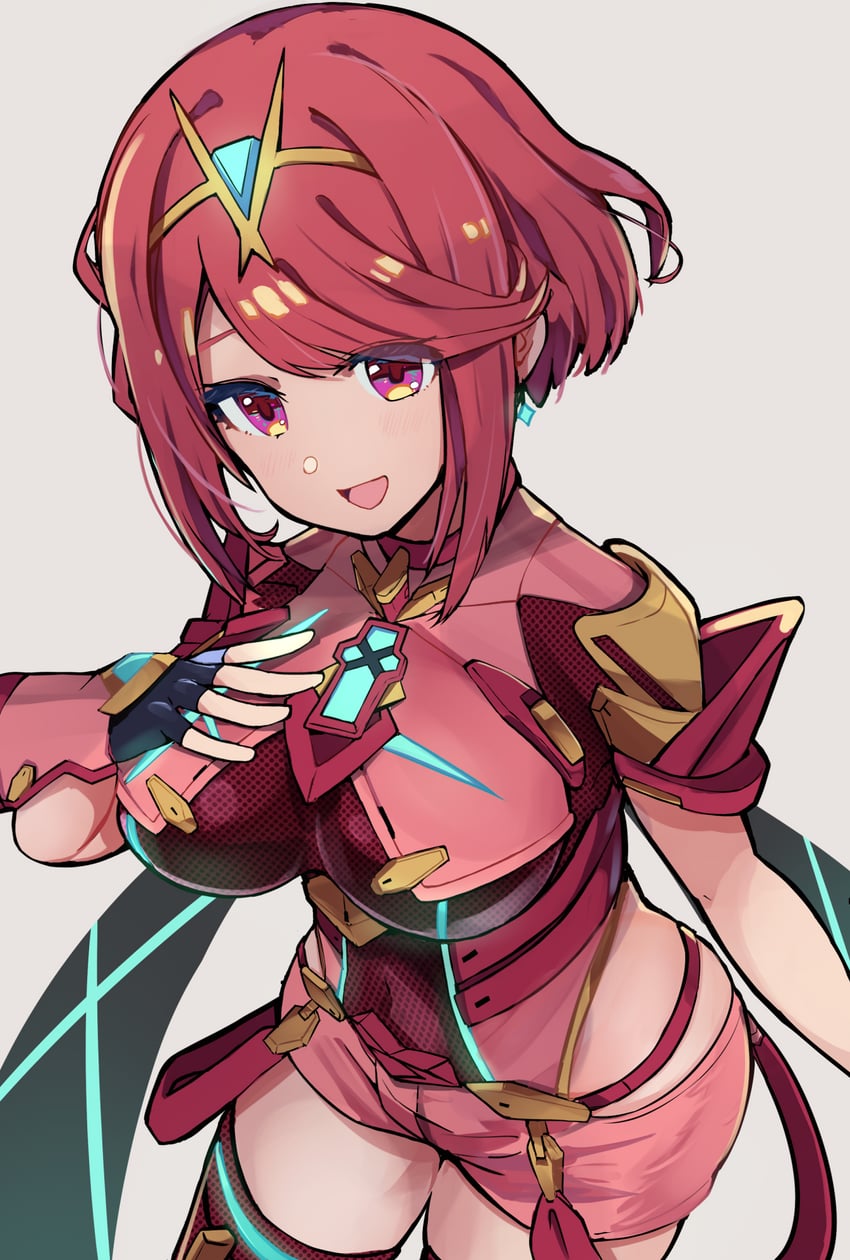 pyra (xenoblade chronicles and 1 more) drawn by hirotaka_(hrtk990203)
