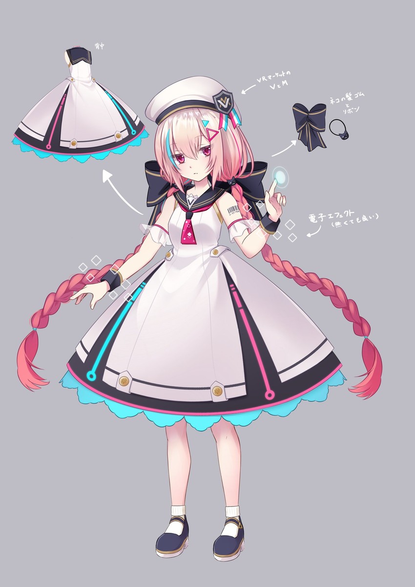 vket chan (vrchat and 1 more) drawn by mirei_works