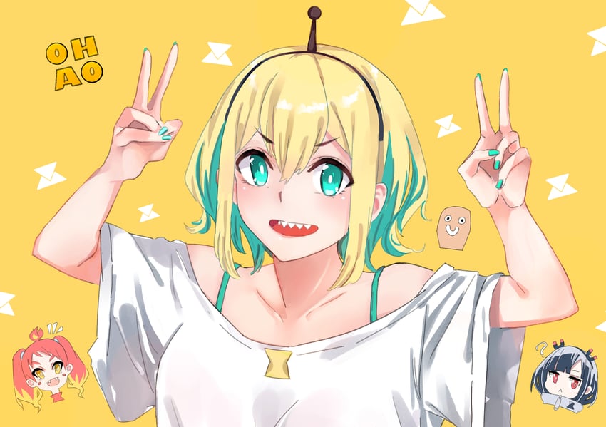 amano pikamee, hikasa tomoshika, jitomi monoe, and tomoe (voms) drawn by neige_(pixiv6850453)
