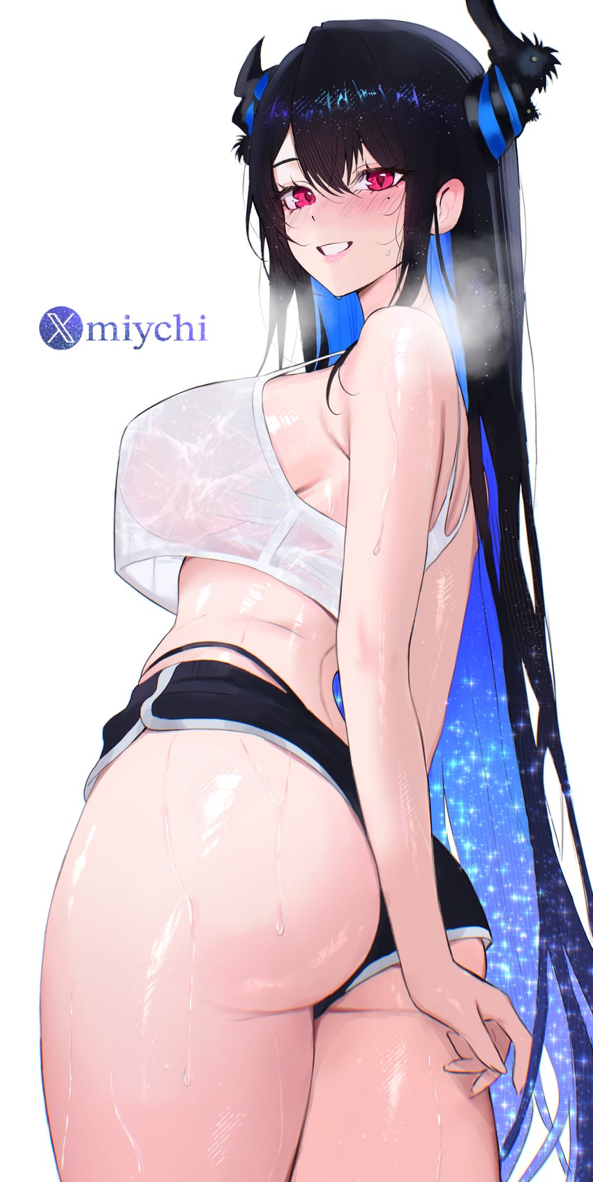 nerissa ravencroft (hololive and 1 more) drawn by miychi