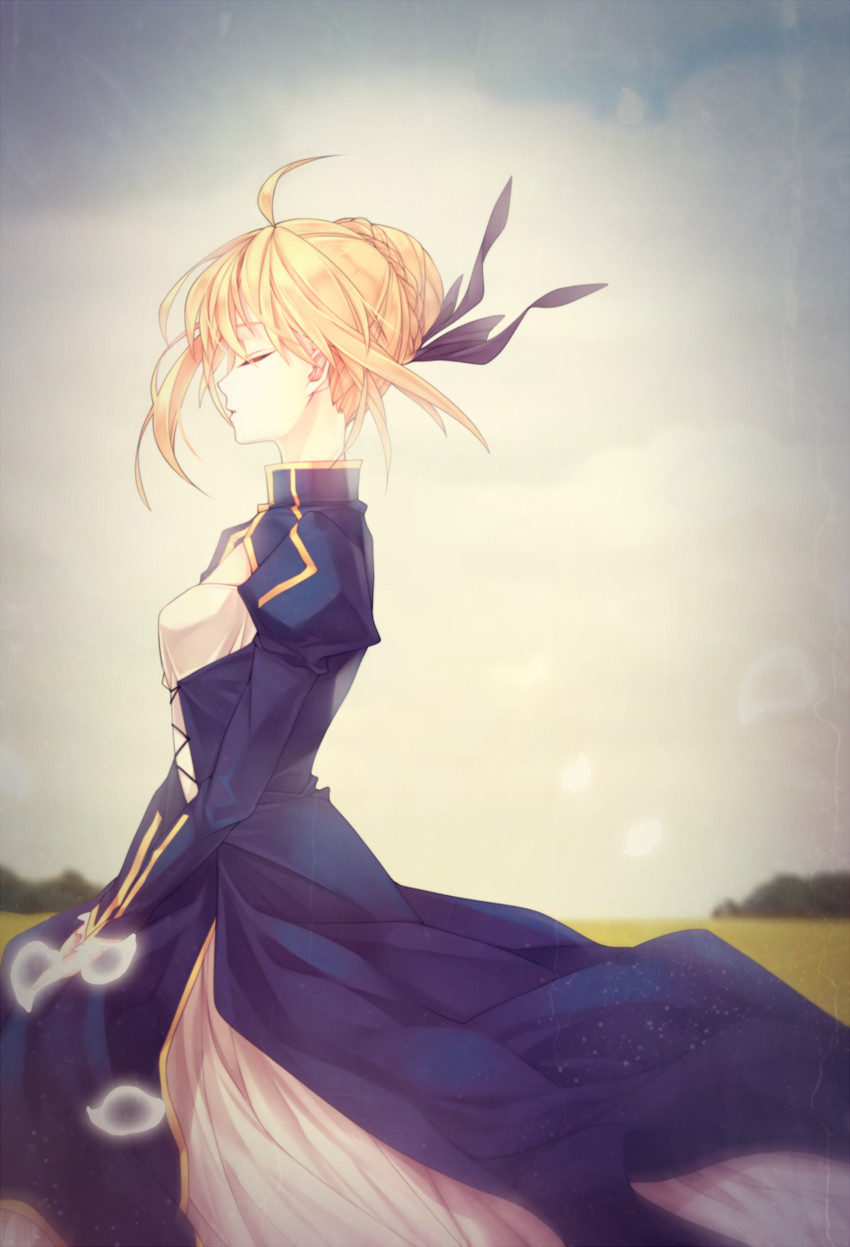 artoria pendragon and saber (fate and 1 more) drawn by ym_(snovee)