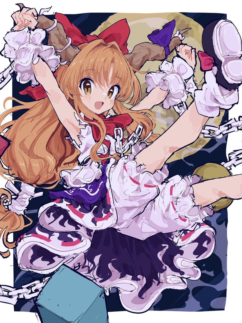 ibuki suika (touhou and 1 more) drawn by mugi_(mugimugi_9kv)