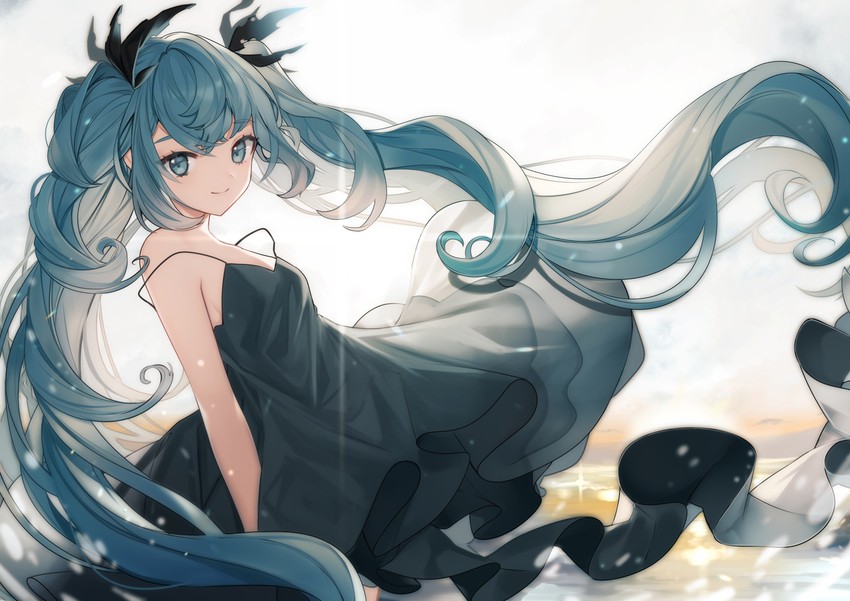 hatsune miku (vocaloid and 1 more) drawn by daimaou_ruaeru