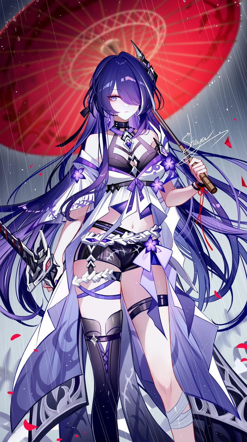 acheron (honkai and 1 more) drawn by sheya