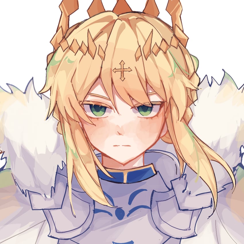 artoria pendragon (fate and 1 more) drawn by xiaochimeishuixing