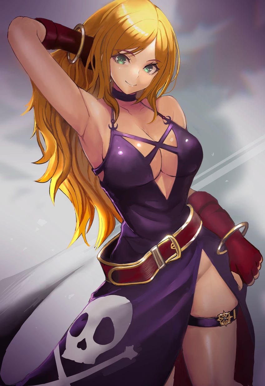 b. jenet (the king of fighters and 3 more) drawn by rokuba