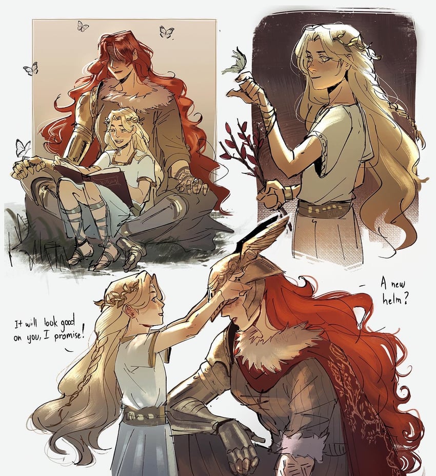 malenia blade of miquella and miquella (elden ring) drawn by killjo-q