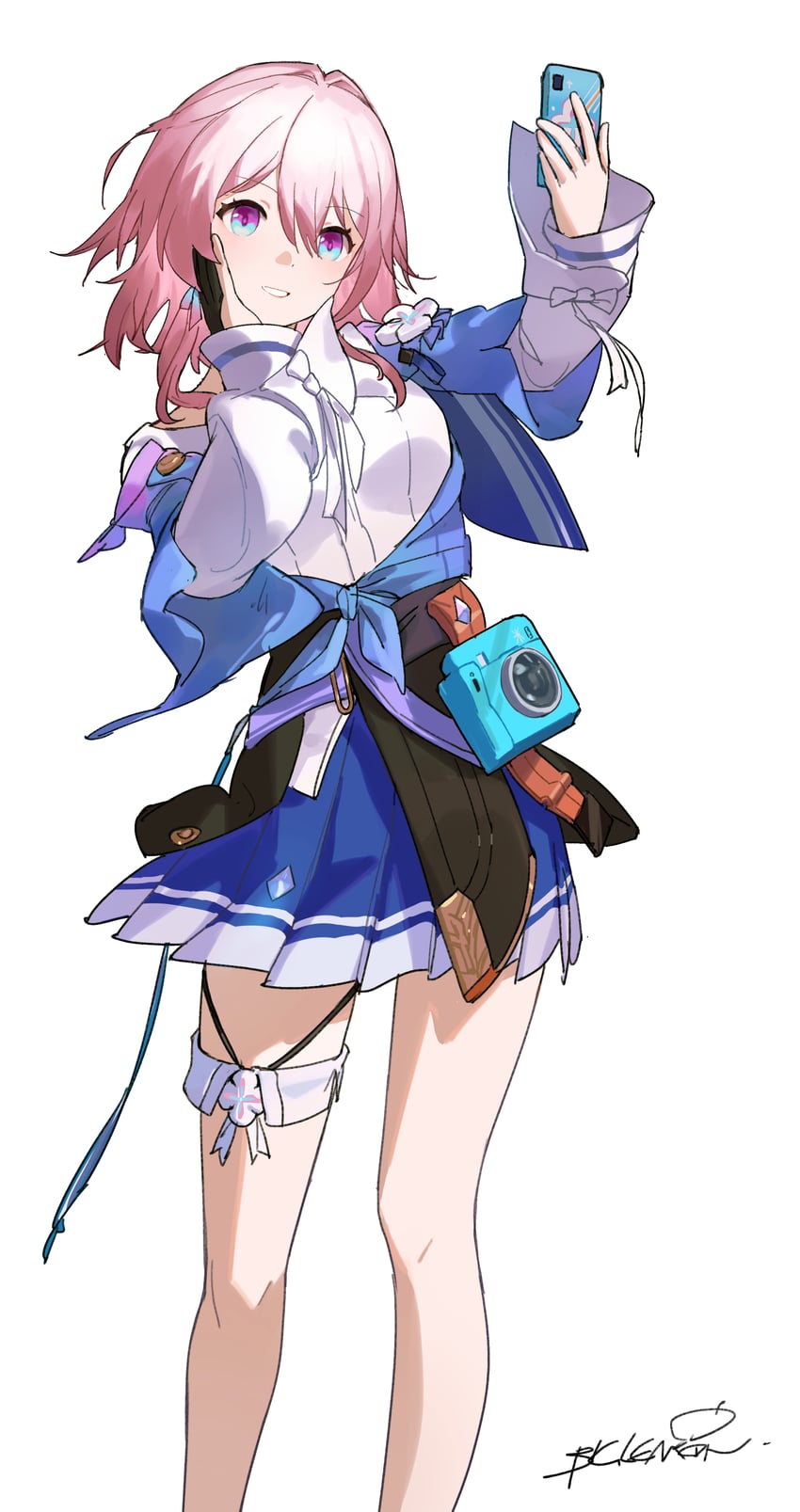 march 7th (honkai and 1 more) drawn by linpiu
