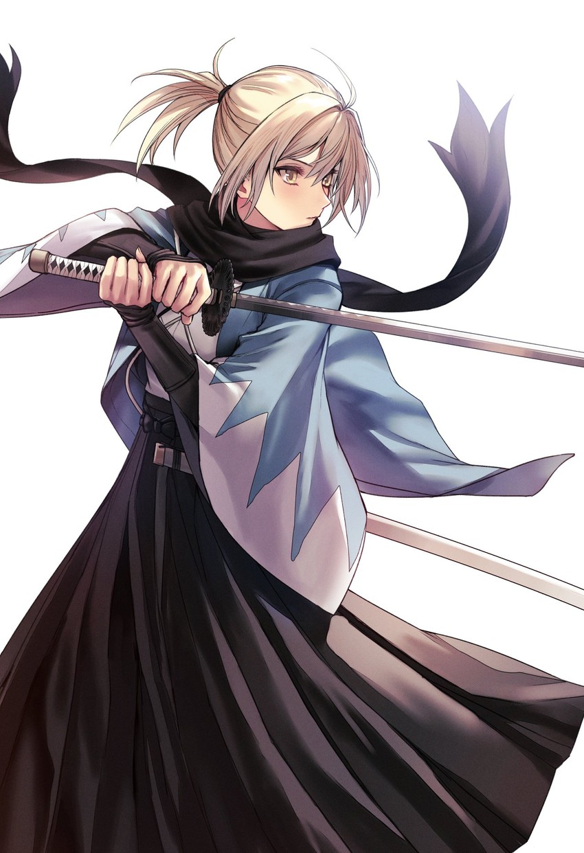okita souji (fate and 1 more) drawn by applekun