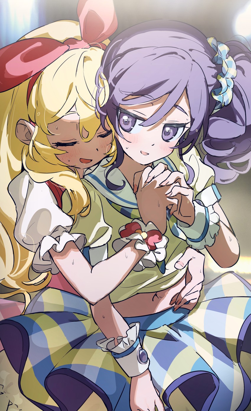 hoshimiya ichigo and kiriya aoi (aikatsu!) drawn by yamamura_saki