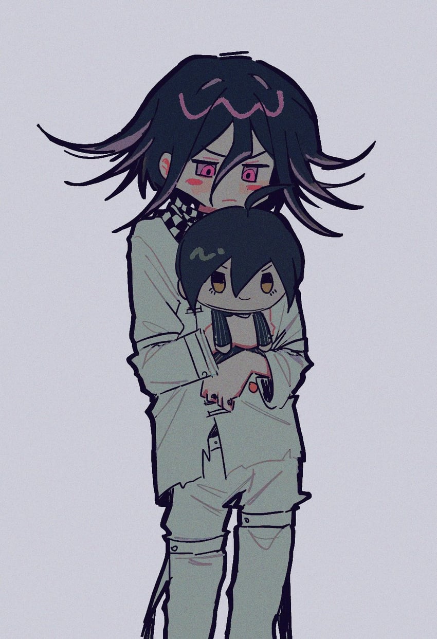 oma kokichi and saihara shuichi (danganronpa and 1 more) drawn by ff9900