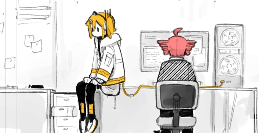 kasane teto and adachi rei (utau and 1 more) drawn by dalasquil