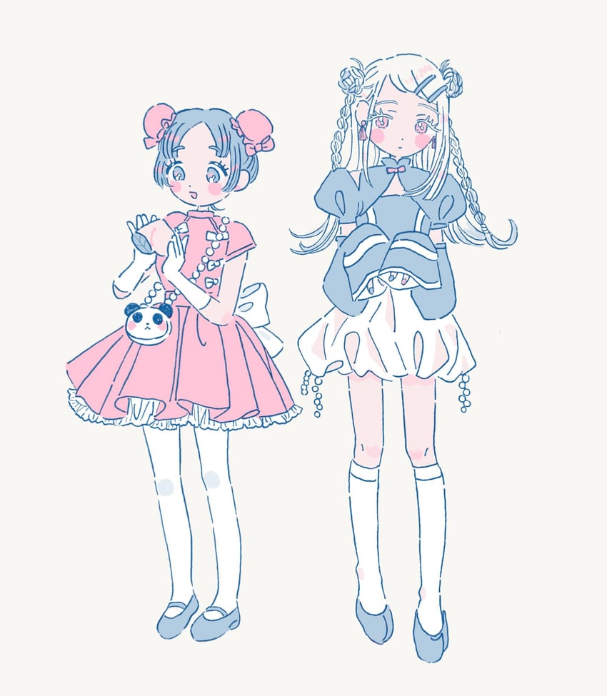 shinosawa hiro and kuramoto china (idolmaster and 1 more) drawn by bouryoku_hantai