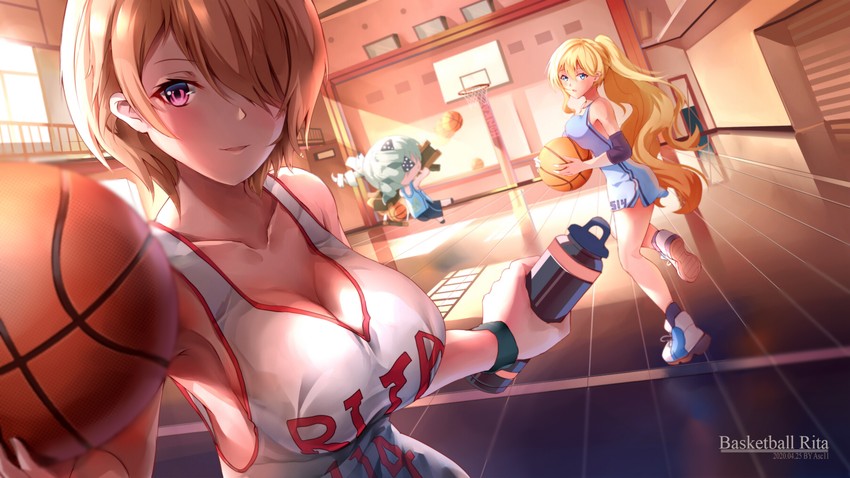 bronya zaychik, rita rossweisse, and durandal (honkai and 1 more) drawn by asc11