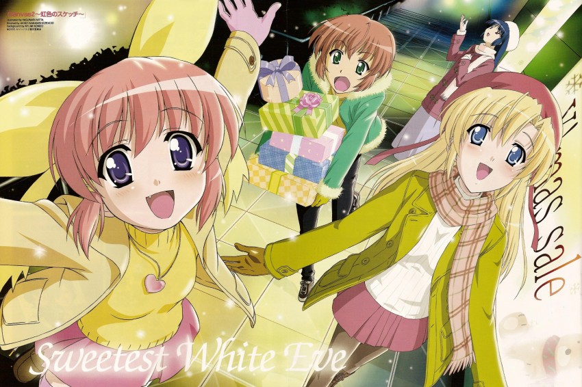 housen elis, hagino kana, kikyou kiri, and misaki sumire (canvas and 1 more) drawn by nitta_yasunari