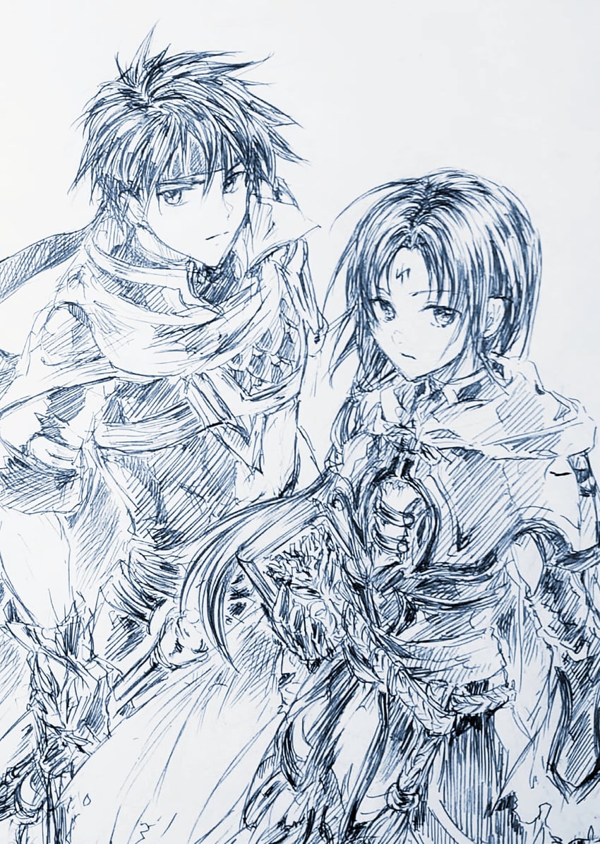 ike and soren (fire emblem and 2 more) drawn by jelly_(hnt1111)