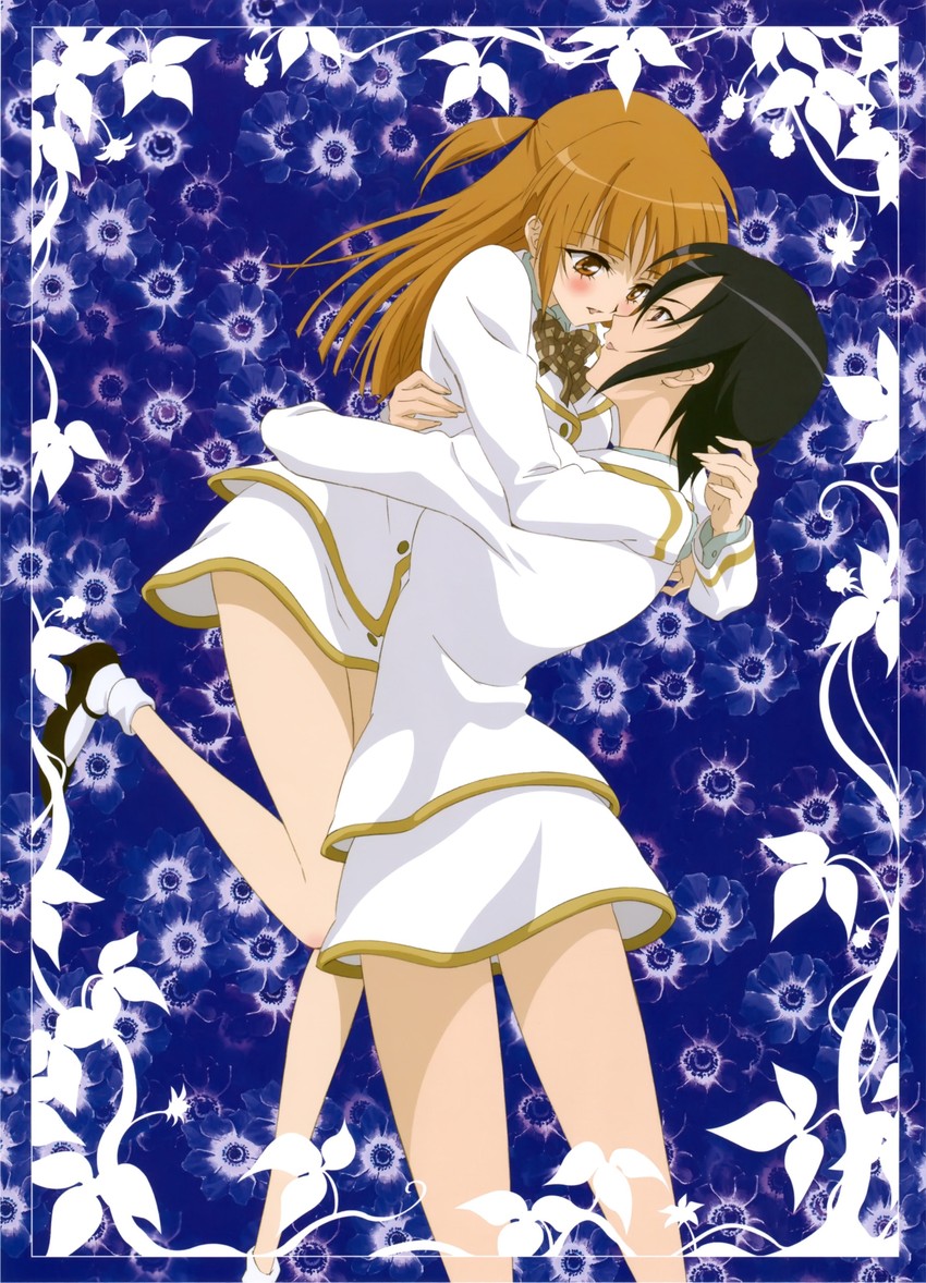 kenjou kaname and kiyashiki momomi (strawberry panic!) drawn by numata_seiya