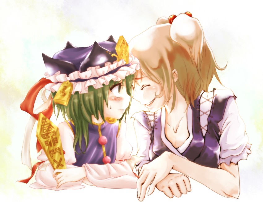 shiki eiki and onozuka komachi (touhou) drawn by niji_(nijioki) and yae_(mono110)
