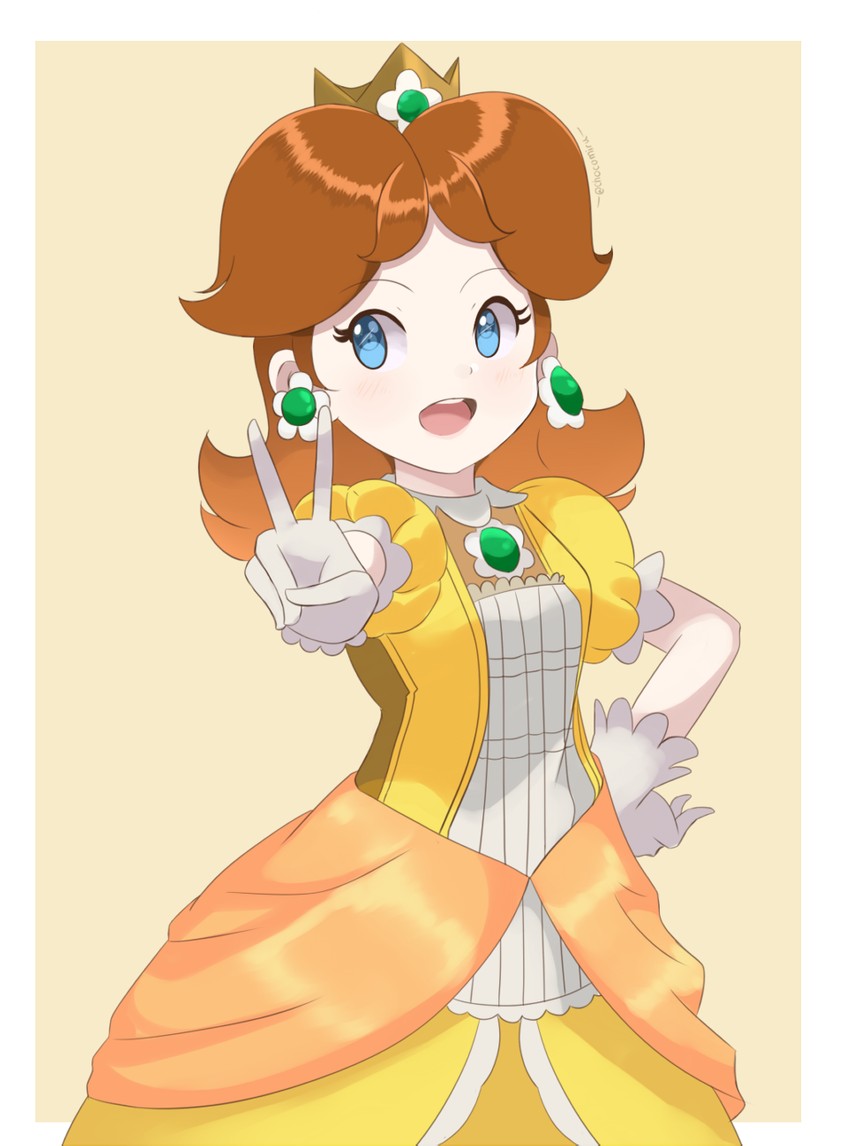 princess daisy (mario and 1 more) drawn by chocomiru