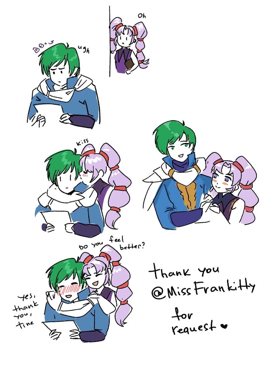 tine and ced (fire emblem and 2 more) drawn by eili_enie