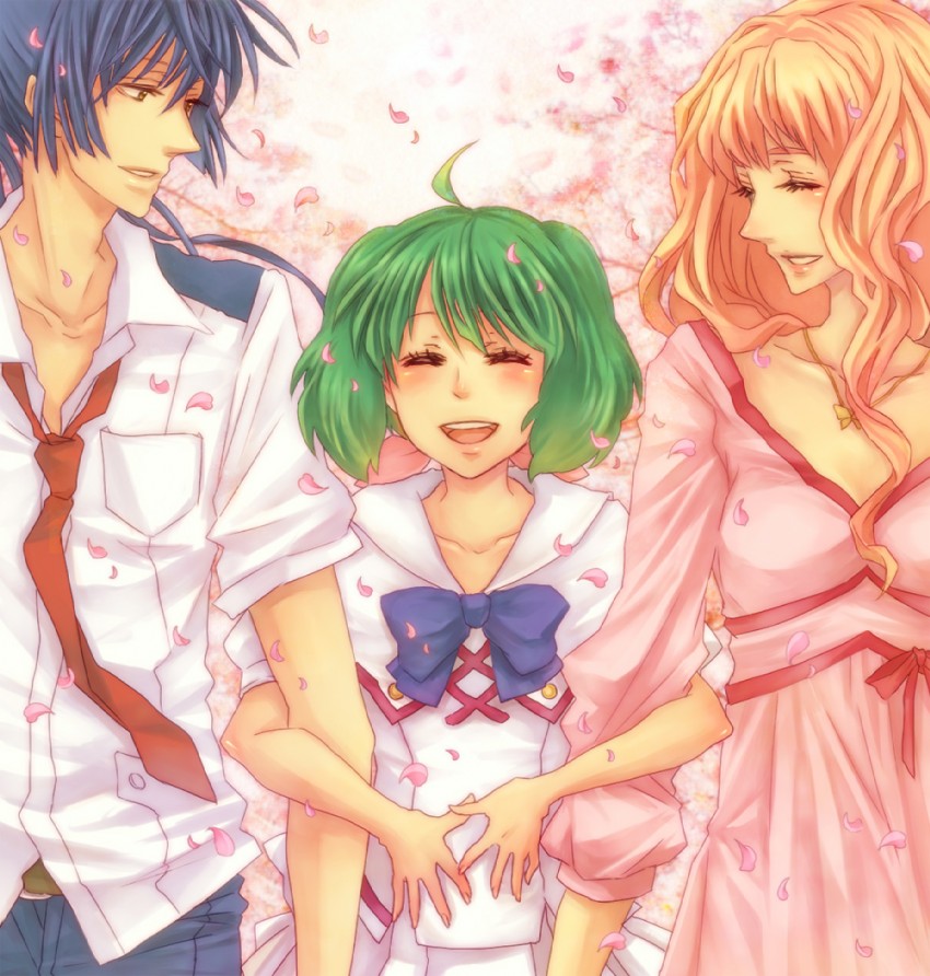 sheryl nome, ranka lee, and saotome alto (macross and 1 more) drawn by amano_(tsubakicome)