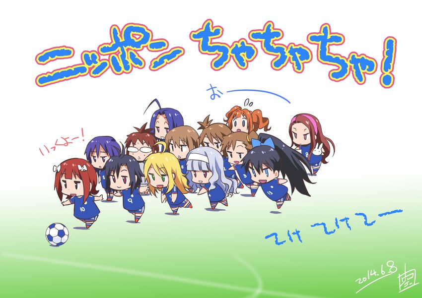 hoshii miki, kisaragi chihaya, amami haruka, kikuchi makoto, shijou takane, and 9 more (idolmaster and 2 more) drawn by inoue_sora