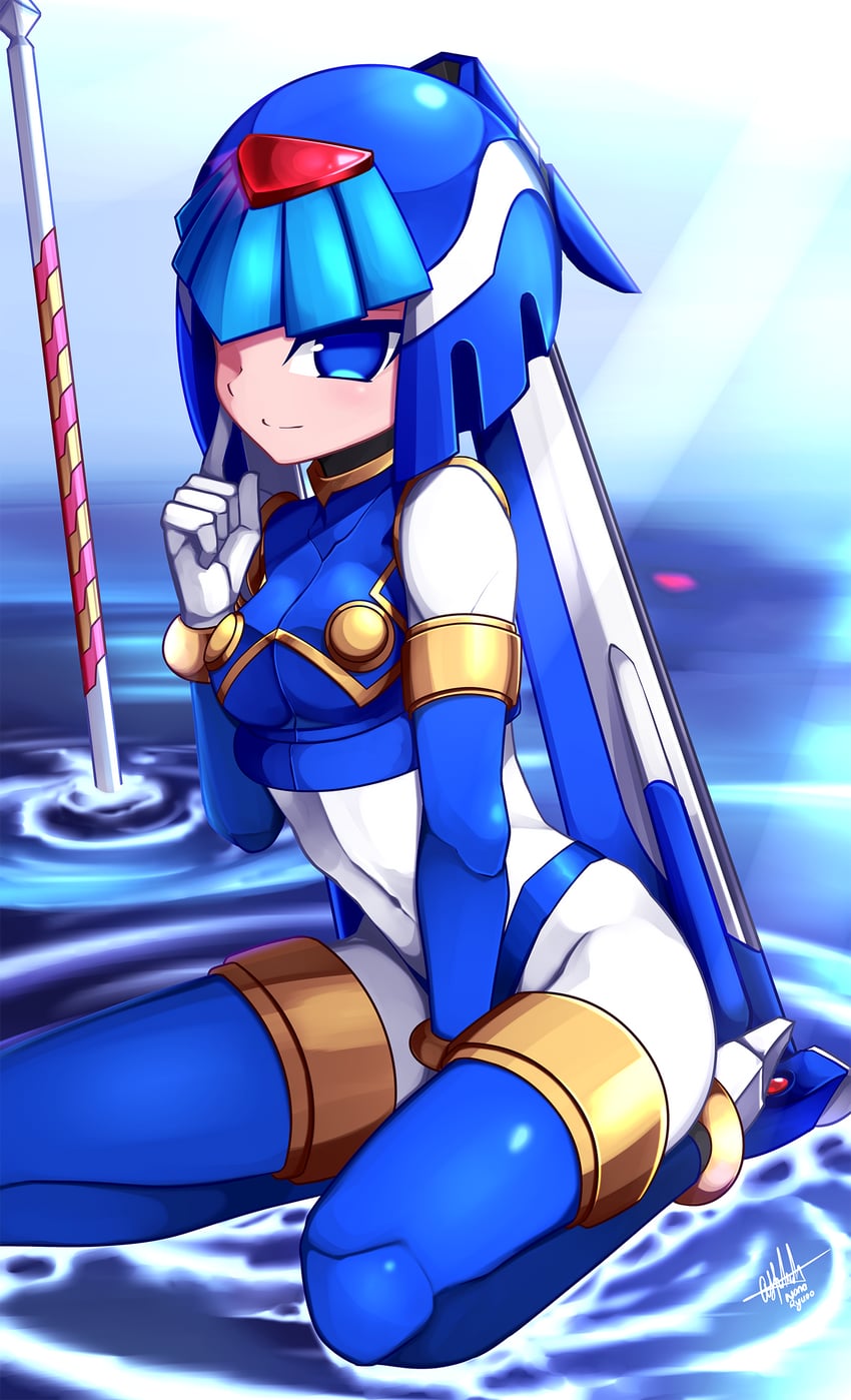 fairy leviathan (mega man and 2 more) drawn by nanayaryuoo