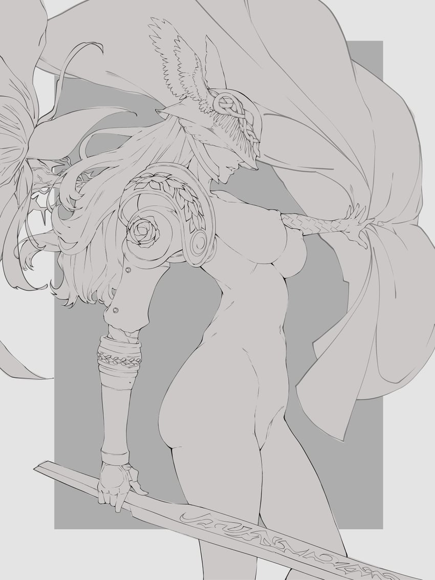 malenia blade of miquella and malenia goddess of rot (elden ring) drawn by bronyangg