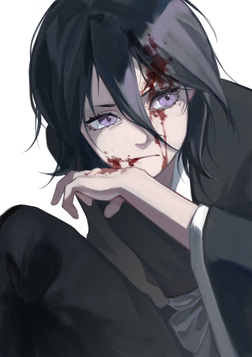kuchiki rukia (bleach and 1 more) drawn by mofa_shuimu_jiang