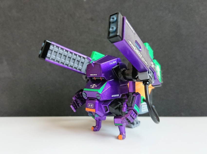 eva 01 and jgsdf type 07 tank nacchin (neon genesis evangelion and 1 more) drawn by z_touchan