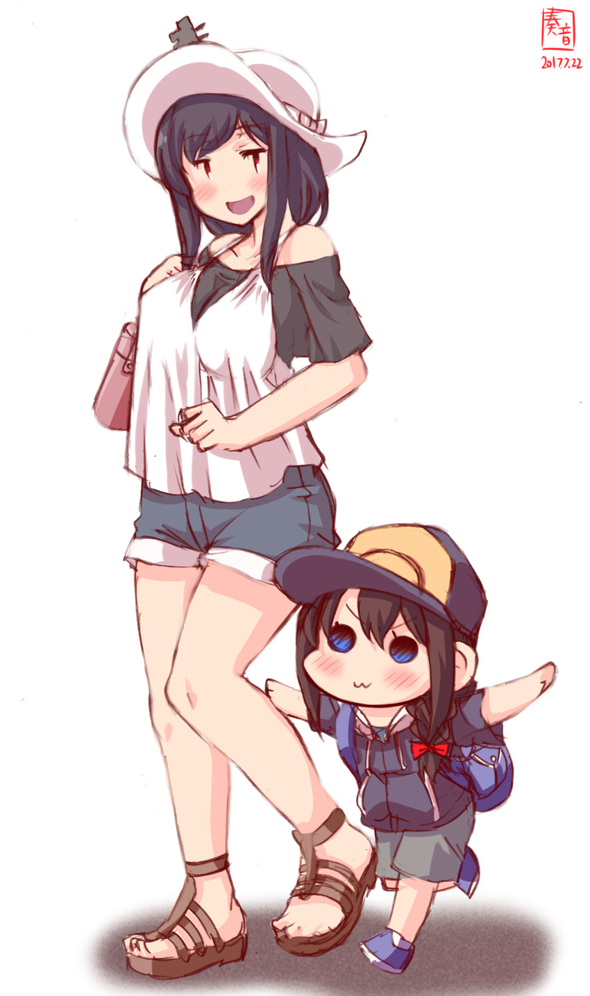 shigure and yamashiro (kantai collection) drawn by kanon_(kurogane_knights)