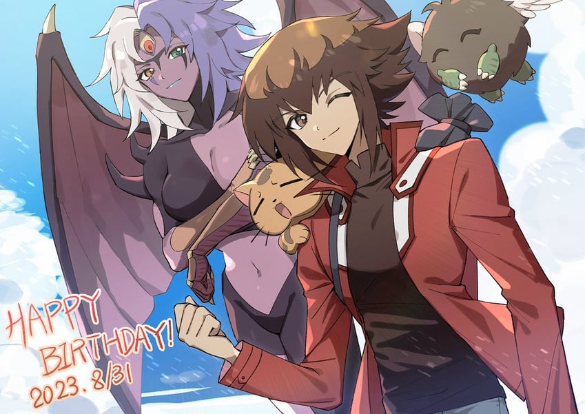yuki judai, yubel, and pharaoh (yu-gi-oh! and 1 more) drawn by ed_(edus909)