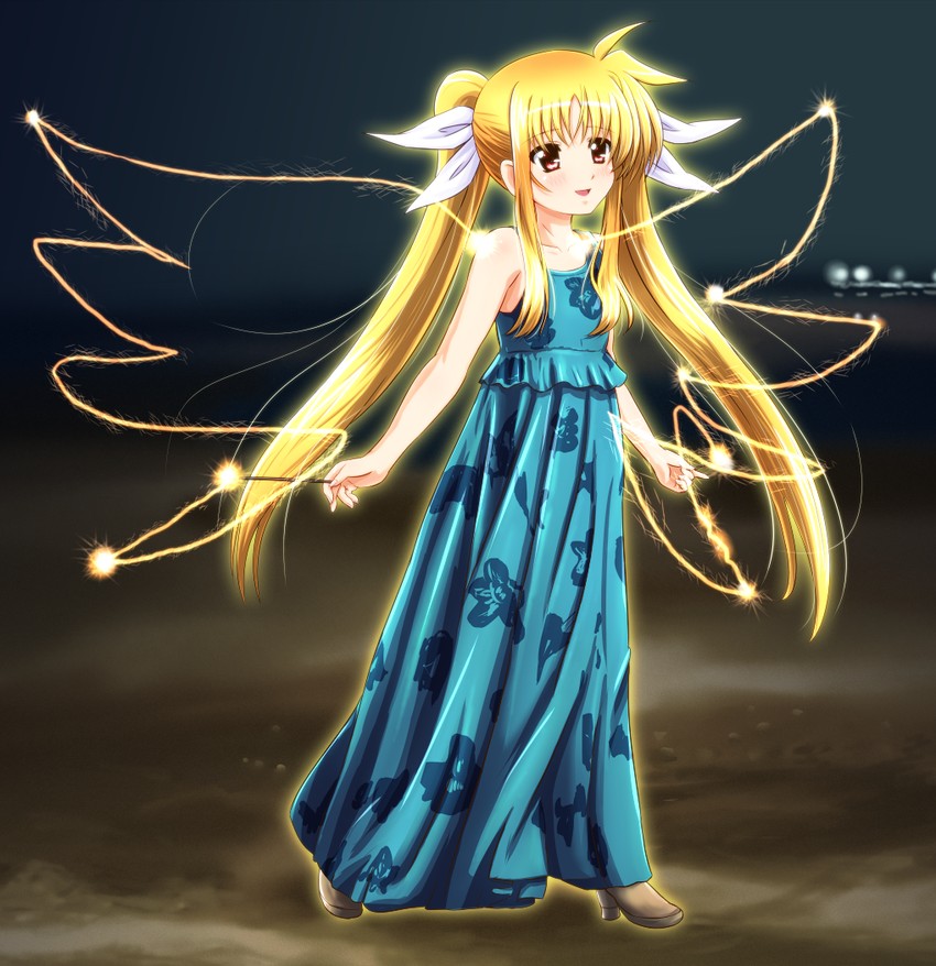 fate testarossa and mizuki nana (lyrical nanoha and 1 more) drawn by diesel-turbo