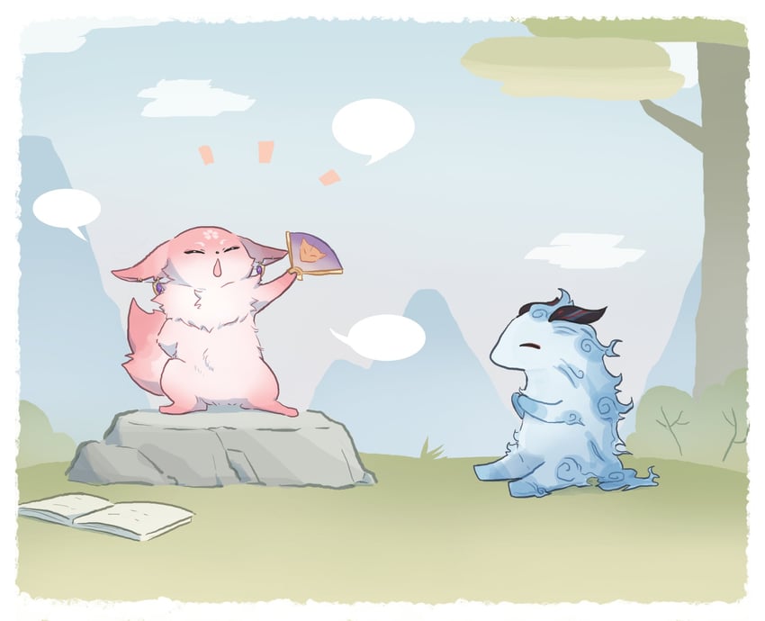 ganyu and yae miko (genshin impact) drawn by xinzoruo