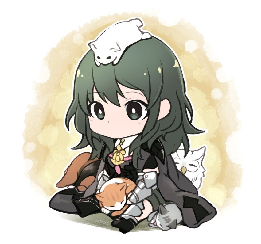 female byleth and feh (fire emblem and 2 more) drawn by nakabayashi_zun