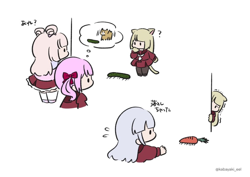 kon kanaho, miyagawa takane, sadamori himeka, and tamba akari (assault lily) drawn by kabayaki_(kabayaki_eel)