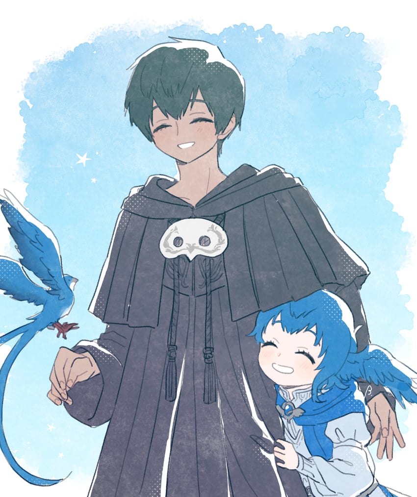 meteion and hermes (final fantasy and 1 more) drawn by bebe_0620