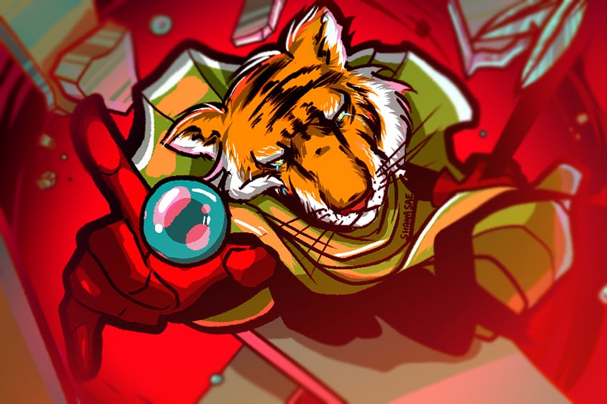 tiger man (lisa and 1 more) drawn by shanasae