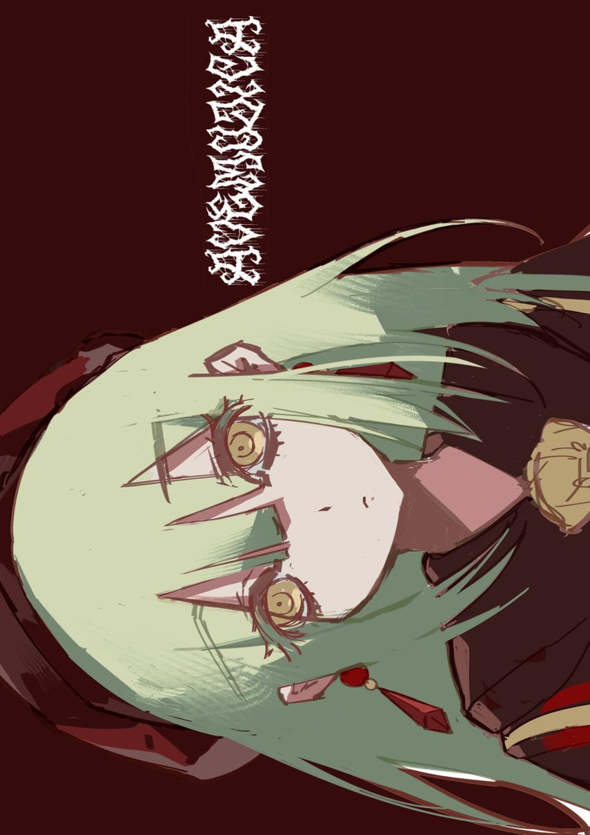 wakaba mutsumi and mortis (bang dream! and 1 more) drawn by qing_qing_qiao_xing